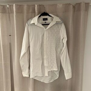 Upcycled Half Crochet Shirt